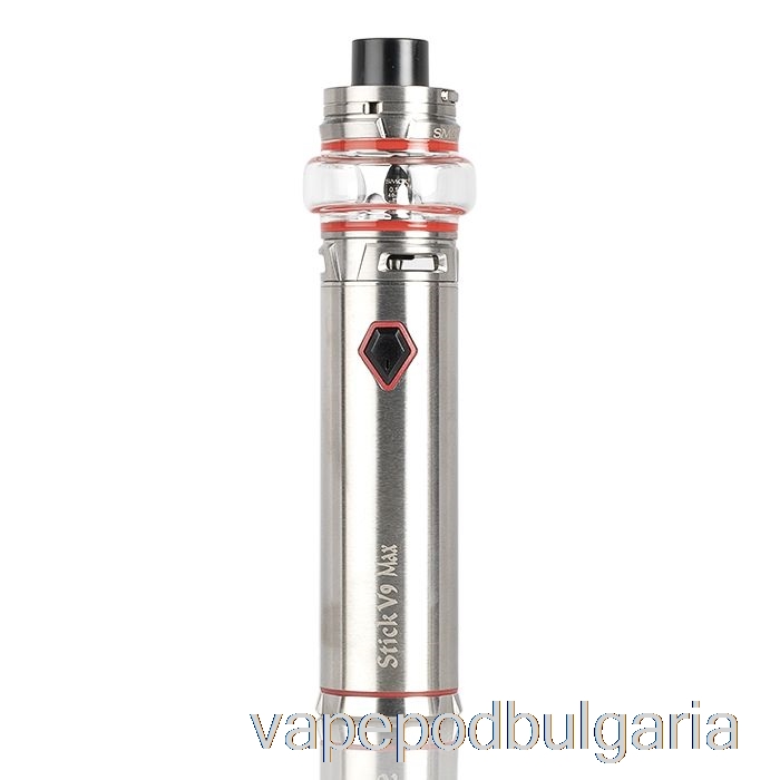 Vape 10000 Дръпки Smok Stick V9 & Stick V9 Max 60w Starter Kit V9 Max - неръждаема стомана